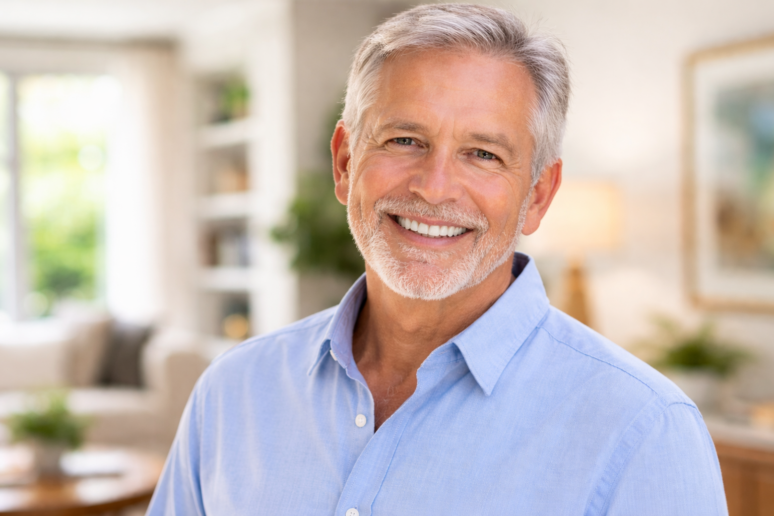 Confident senior man